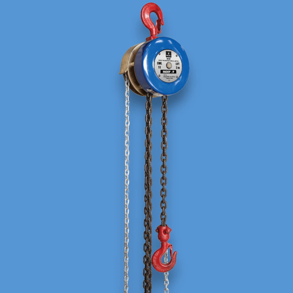Bajaj Indef P-Series Chain Pulley Block Cap. 1Ton x 3 Mtr. Lift